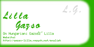 lilla gazso business card